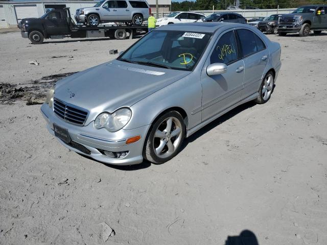 WDBRF52H56E022270 - 2006 MERCEDES-BENZ C 230K SPO SILVER photo 2