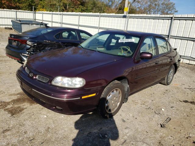 1G3NB52J6X6336519 - 1999 OLDSMOBILE CUTLASS GL BURGUNDY photo 2