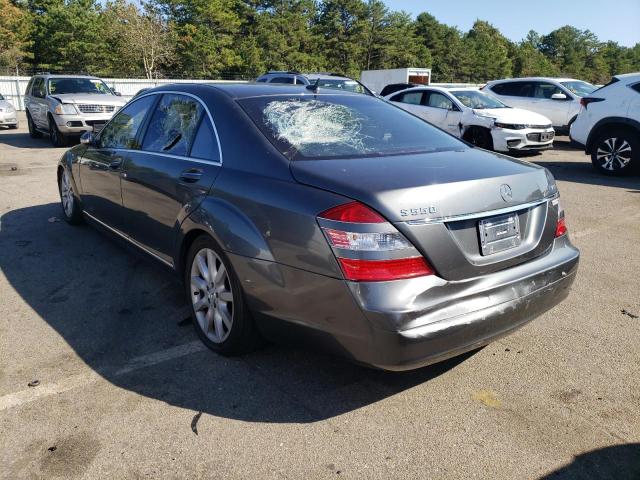 WDDNG86X17A114779 - 2007 MERCEDES-BENZ S 550 4MAT GRAY photo 3