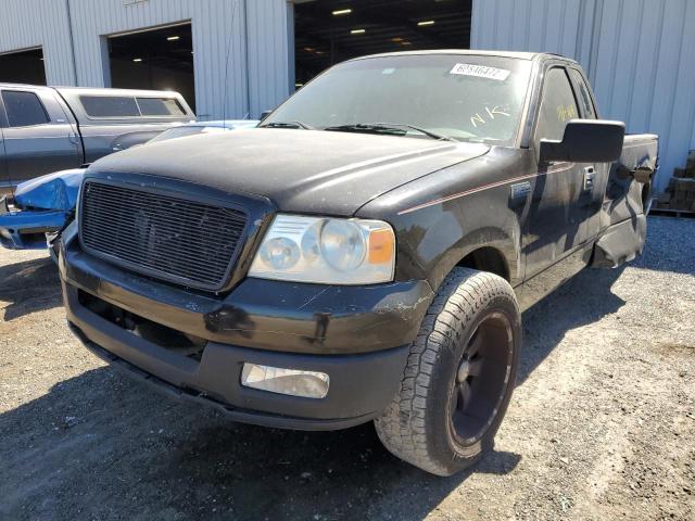 1FTRF12265NB43152 - 2005 FORD F150 BLACK photo 2