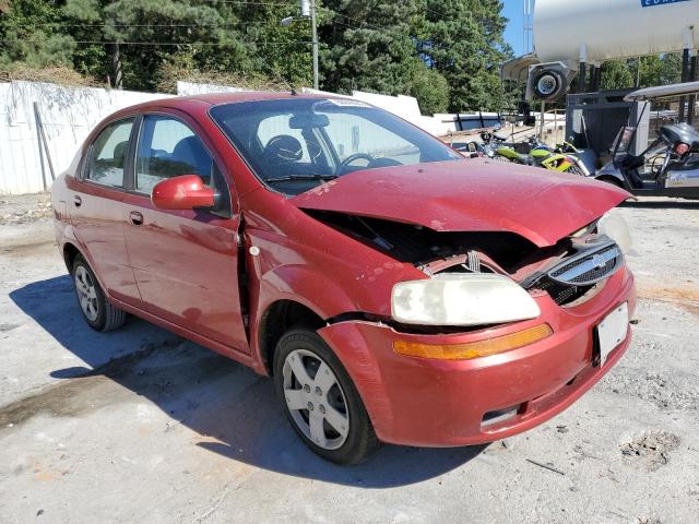KL1TD56666B638395 - 2006 CHEVROLET AVEO BASE RED photo 1