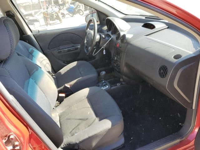 KL1TD56666B638395 - 2006 CHEVROLET AVEO BASE RED photo 5