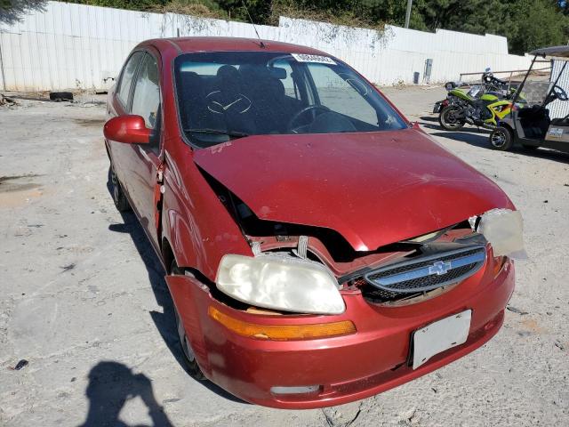 KL1TD56666B638395 - 2006 CHEVROLET AVEO BASE RED photo 9