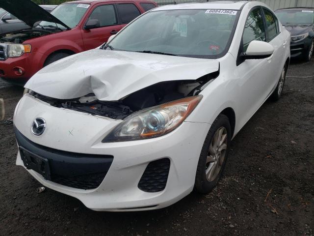 JM1BL1V83C1614057 - 2012 MAZDA 3 I WHITE photo 2