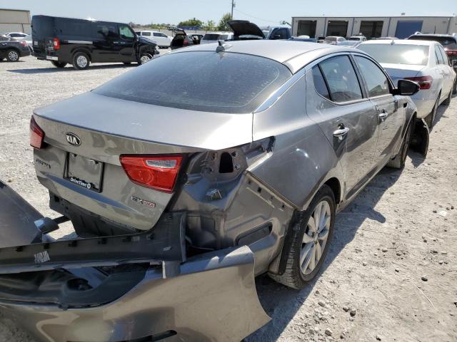 5XXGN4A72FG412429 - 2015 KIA OPTIMA EX GRAY photo 4