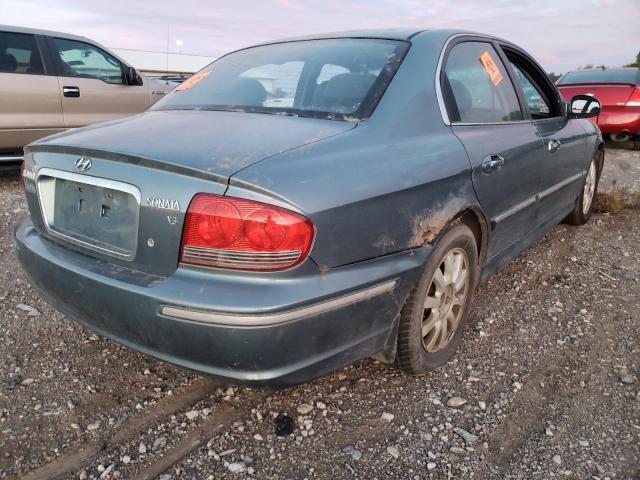 KMHWF35H65A148661 - 2005 HYUNDAI SONATA GLS BLUE photo 4