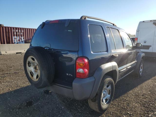 1J4GL48K24W286949 - 2004 JEEP LIBERTY SP BLUE photo 4