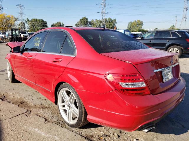 WDDGF8AB5EA****** - 2014 MERCEDES-BENZ C 300 4MAT RED photo 3