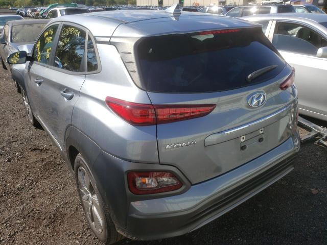 KM8K53AG9MU100292 - 2021 HYUNDAI KONA ULTIM GRAY photo 3