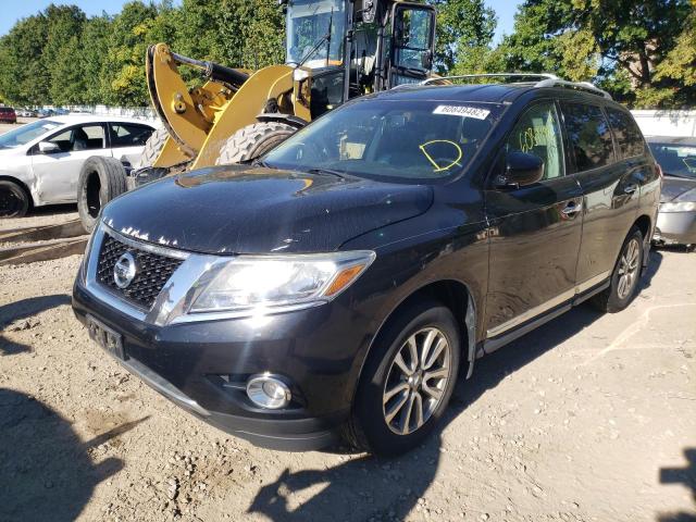 5N1AR2MM5DC611466 - 2013 NISSAN PATHFINDER BLACK photo 2