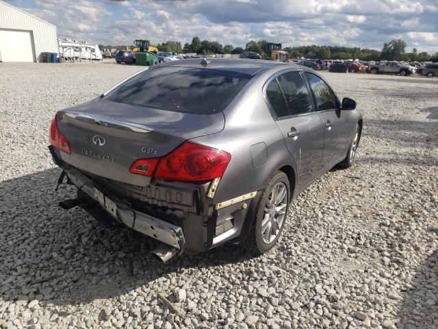 JN1CV6AR8DM762203 - 2013 INFINITI G37 GRAY photo 4