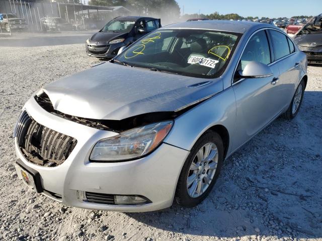 2G4GS5ER3D9221998 - 2013 BUICK REGAL PREM SILVER photo 2