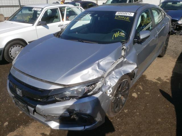 2HGFC2F83KH507176 - 2019 HONDA CIVIC SPOR 银色 照片 2