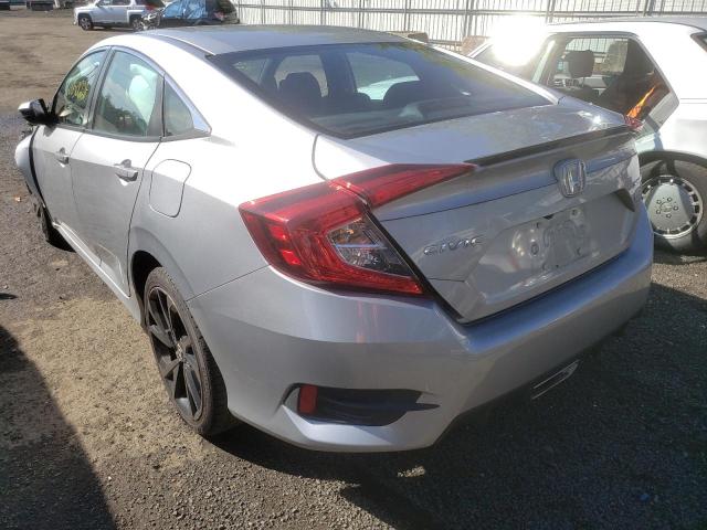 2HGFC2F83KH507176 - 2019 HONDA CIVIC SPOR 银色 照片 3