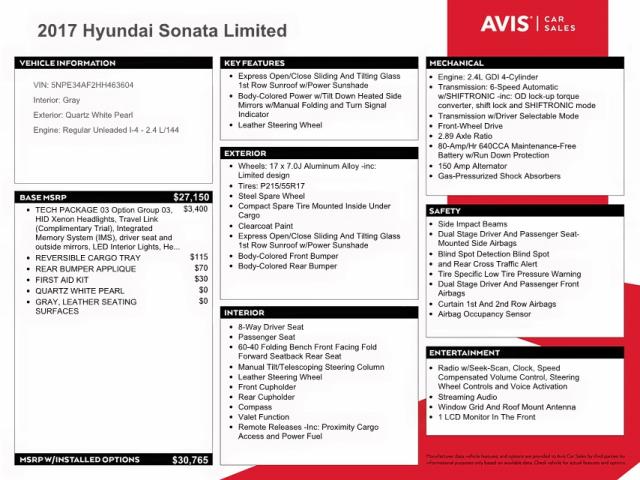 5NPE34AF2HH463604 - 2017 HYUNDAI SONATA SPO WHITE photo 10