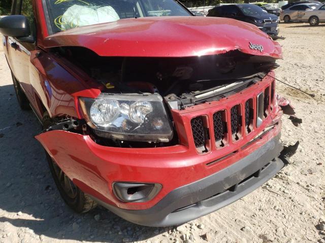 1C4NJCBA9HD131281 - 2017 JEEP COMPASS SP RED photo 9