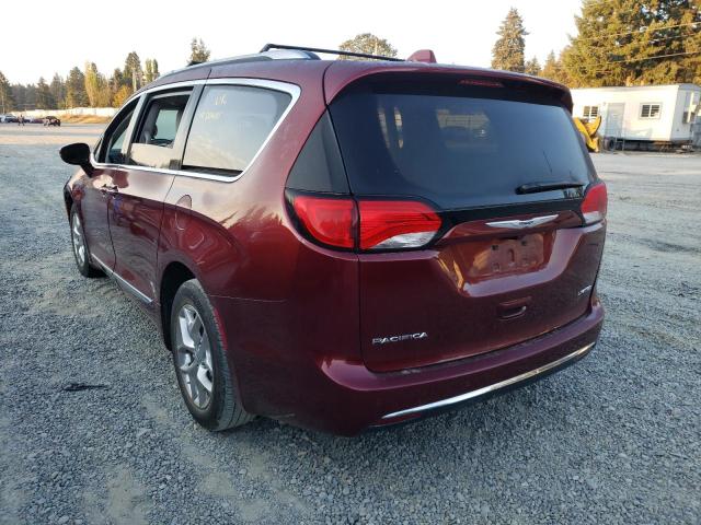 2C4RC1GG9KR667438 - 2019 CHRYSLER PACIFICA L BURGUNDY photo 3