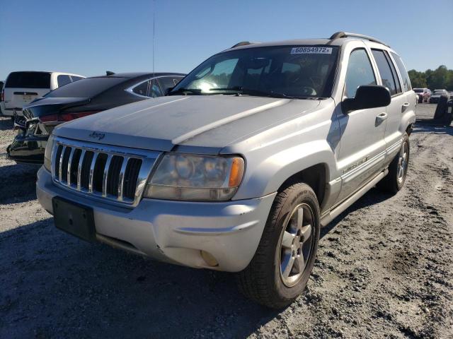 1J8GX68J34C184650 - 2004 JEEP GRAND CHER GRAY photo 2