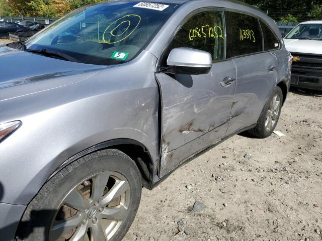 5FRYD4H93GB014132 - 2016 ACURA MDX ADVANC SILVER photo 9