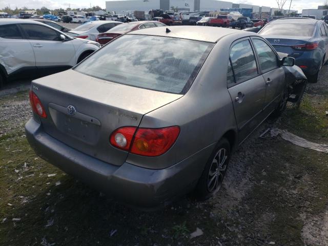 1NXBR32EX4Z245942 - 2004 TOYOTA COROLA GRAY photo 4