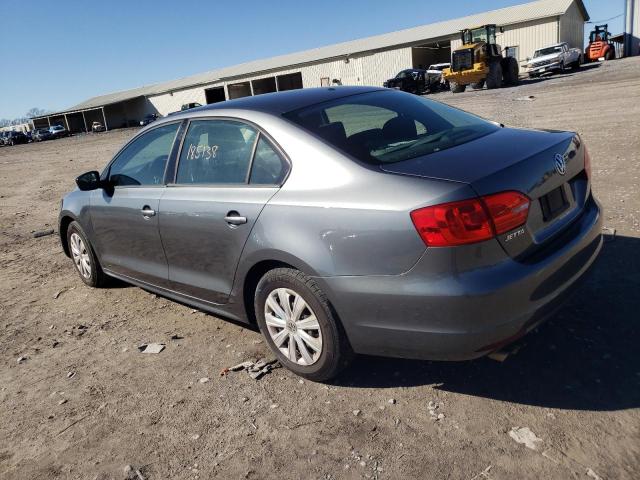 3VW2K7AJXDM391984 - 2013 VOLKSWAGEN JETTA BASE GRAY photo 3