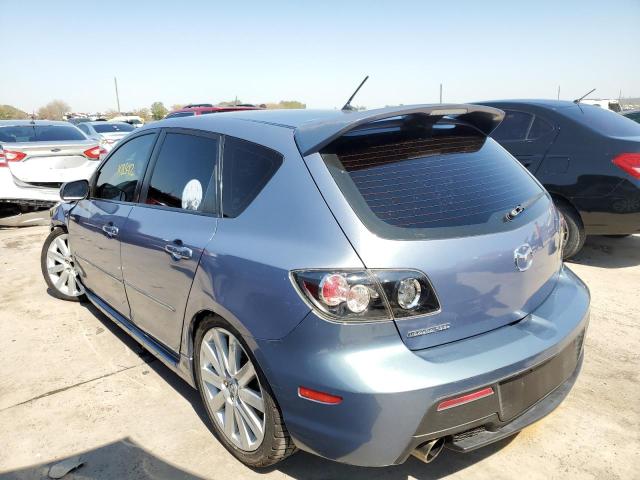 JM1BK34L581842136 - 2008 MAZDA SPEED 3 BLUE photo 3