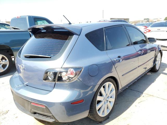 JM1BK34L581842136 - 2008 MAZDA SPEED 3 BLUE photo 4