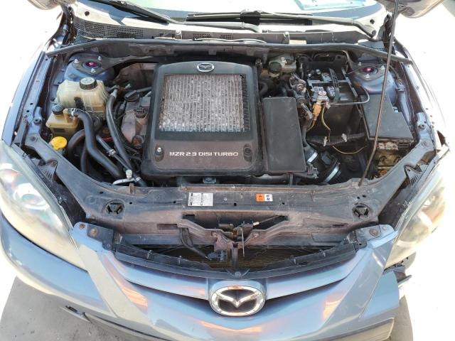 JM1BK34L581842136 - 2008 MAZDA SPEED 3 BLUE photo 7