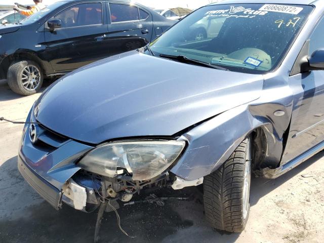 JM1BK34L581842136 - 2008 MAZDA SPEED 3 BLUE photo 9