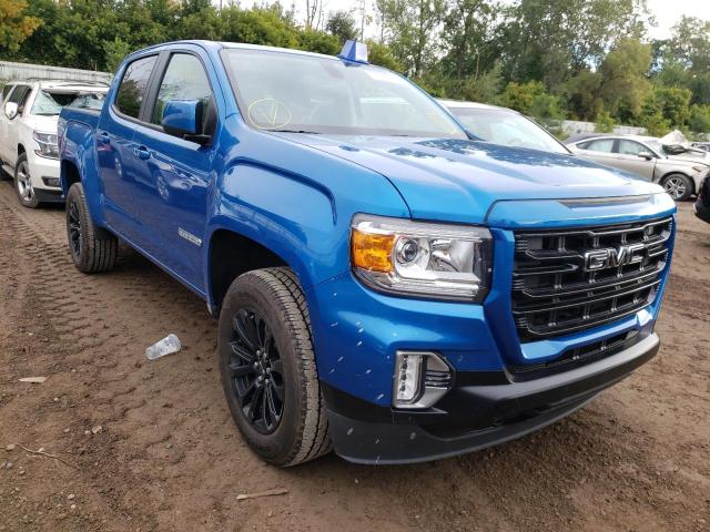 1GTG6CEN1M1280076 - 2021 GMC CANYON ELE BLUE photo 1