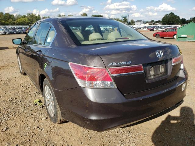 1HGCP2F38CA075924 - 2012 HONDA ACCORD LX GRAY photo 3