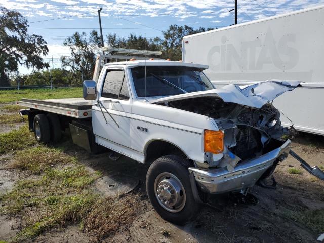 2FDLF47M0MCA00814 - 1991 FORD F SUPER DU WHITE photo 1