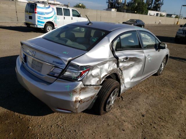 19XFB4F27DE001549 - 2013 HONDA CIVIC HYBR SILVER photo 4