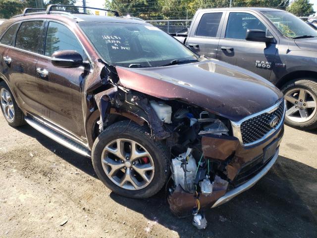 5XYPKDA50GG074095 - 2016 KIA SORENTO SX BURGUNDY photo 9