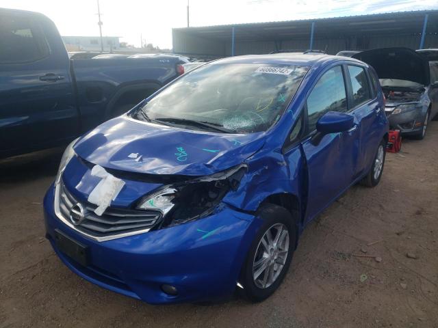 3N1CE2CP3FL385670 - 2015 NISSAN VERSA NOTE BLUE photo 2