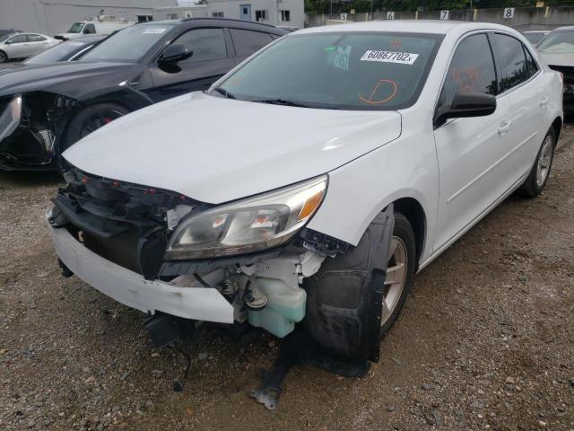 1G11B5SA1DF155198 - 2013 CHEVROLET MALIBU LS WHITE photo 2