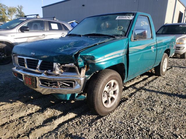 1N6SD11S1VC386823 - 1997 NISSAN TRUCK BASE GREEN photo 2