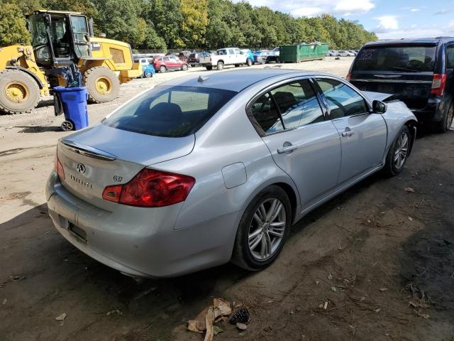 JN1CV6AP9AM400097 - 2010 INFINITI G37 BASE SILVER photo 4