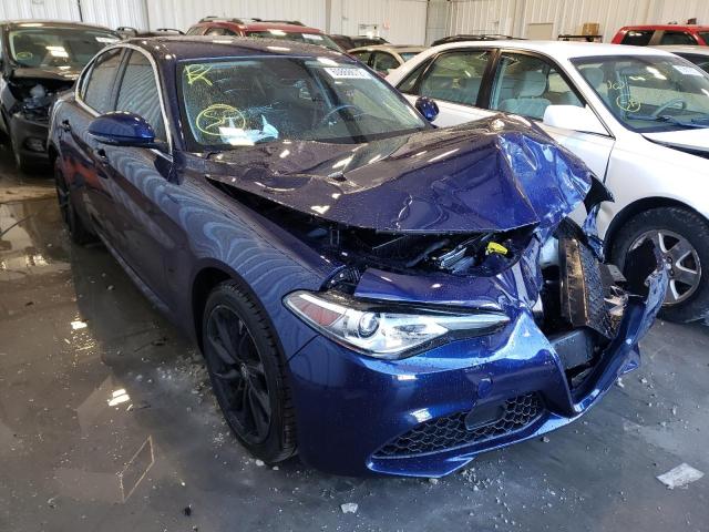 ZARFAEDN4H7555181 - 2017 ALFA ROMEO GIULIA Q4 BLUE photo 1