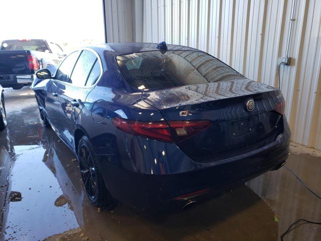 ZARFAEDN4H7555181 - 2017 ALFA ROMEO GIULIA Q4 BLUE photo 3