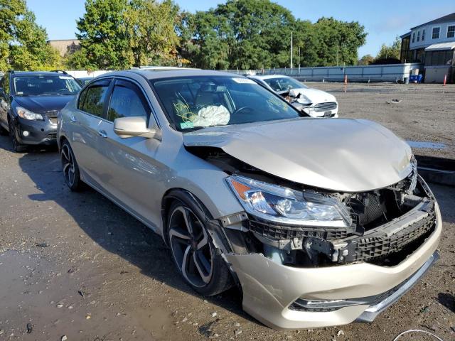 1HGCR2F81GA001885 - 2016 HONDA ACCORD EXL GOLD photo 1