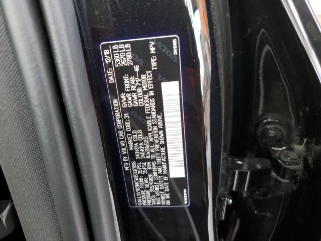 LYV102RK5KB****** - 2019 VOLVO XC60 T5 BLACK photo 10