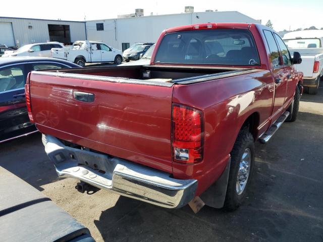 3D7KR28A58G105749 - 2008 DODGE RAM 2500 S RED photo 4