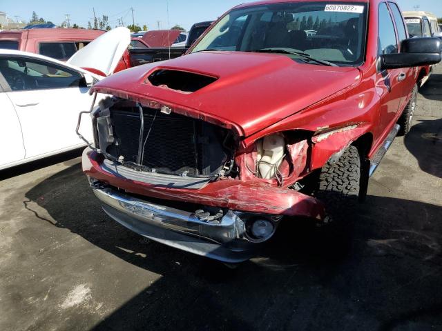 3D7KR28A58G105749 - 2008 DODGE RAM 2500 S RED photo 9