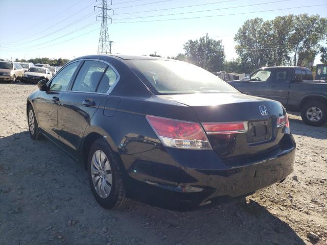 1HGCP2F39CA212434 - 2012 HONDA ACCORD LX BLACK photo 3