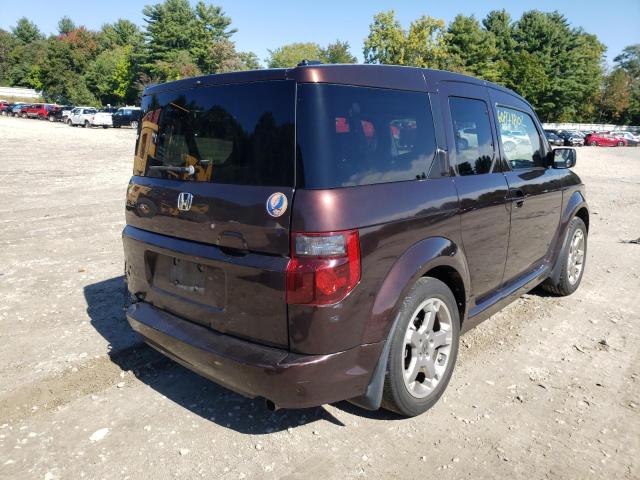 5J6YH18937L007418 - 2007 HONDA ELEMENT SC BROWN photo 4