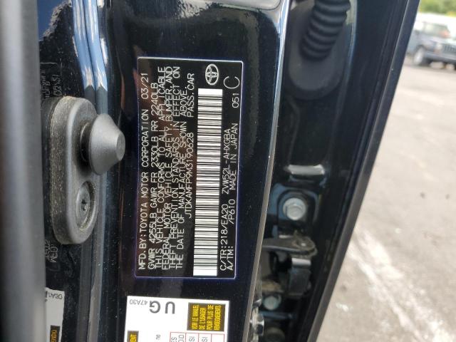 JTDKAMFP9M3190628 - 2021 TOYOTA PRIUS PRIM Schwarz Foto 10