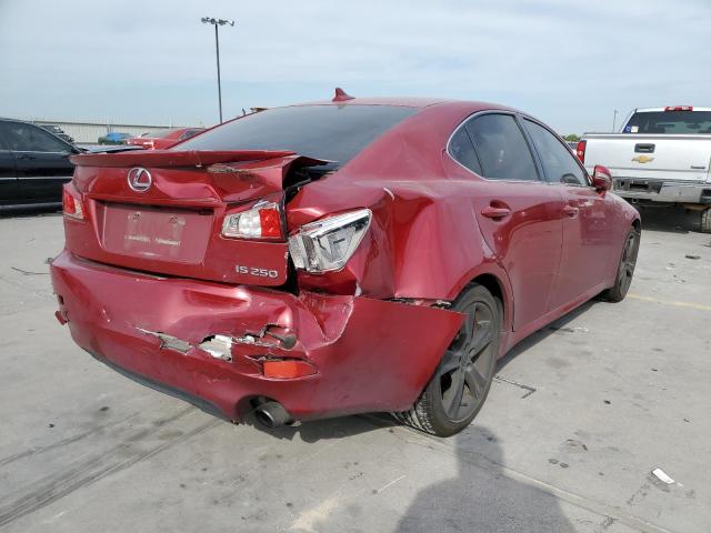 JTHBF5C22C5167063 - 2012 LEXUS IS 250 RED photo 4