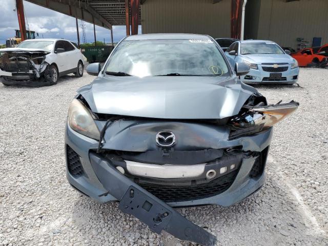 JM1BL1V73C1530893 - 2012 MAZDA 3 I GRAY photo 9