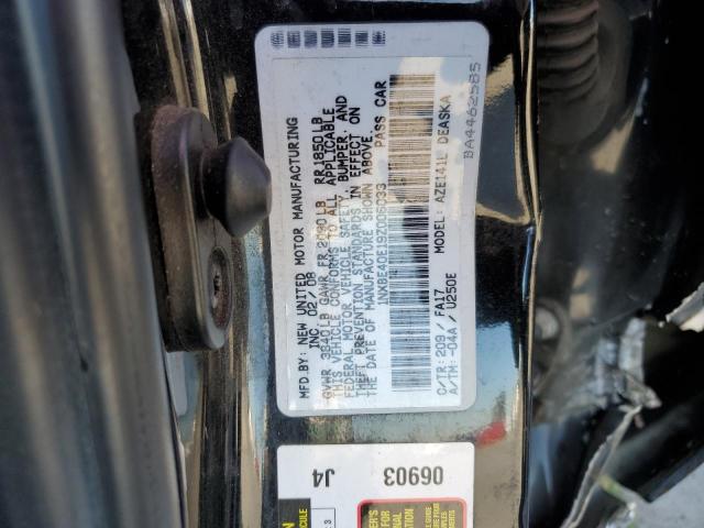 1NXBE40E19Z006033 - 2009 TOYOTA COROLLA XR 黑色 照片 10
